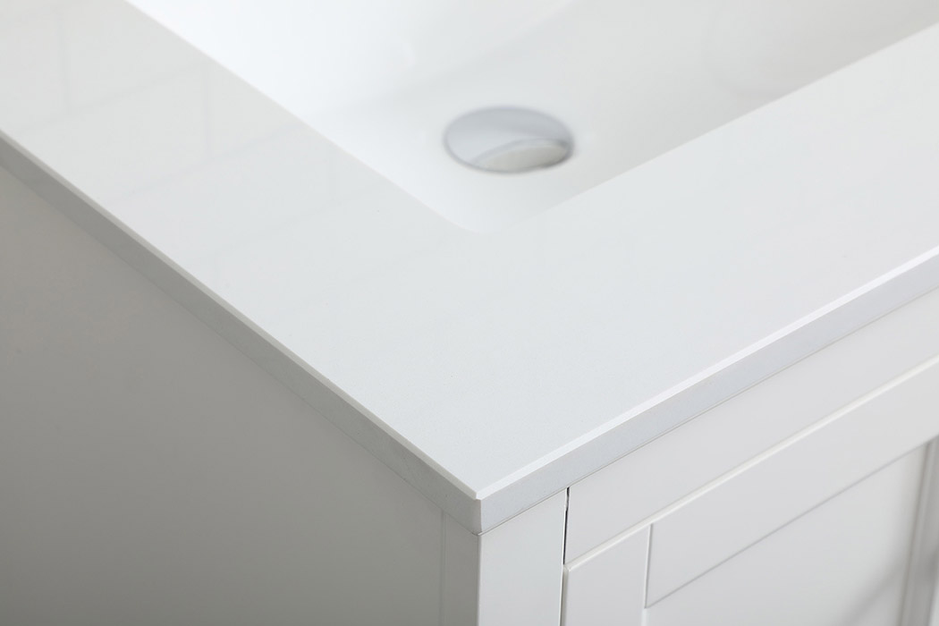 Elegant Bathroom Vanity - White (VF15536WH)