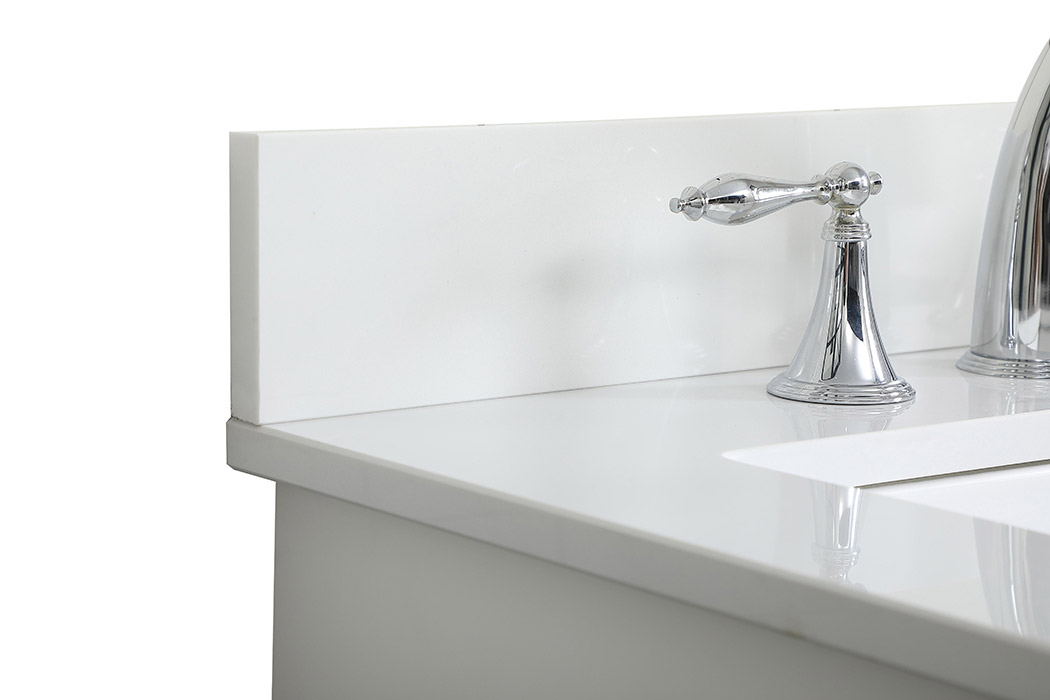 Elegant Bathroom Vanity - White (VF15536WH-BS)