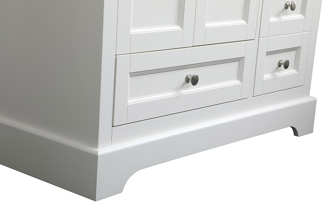 Elegant Bathroom Vanity - White (VF15536WH-BS)