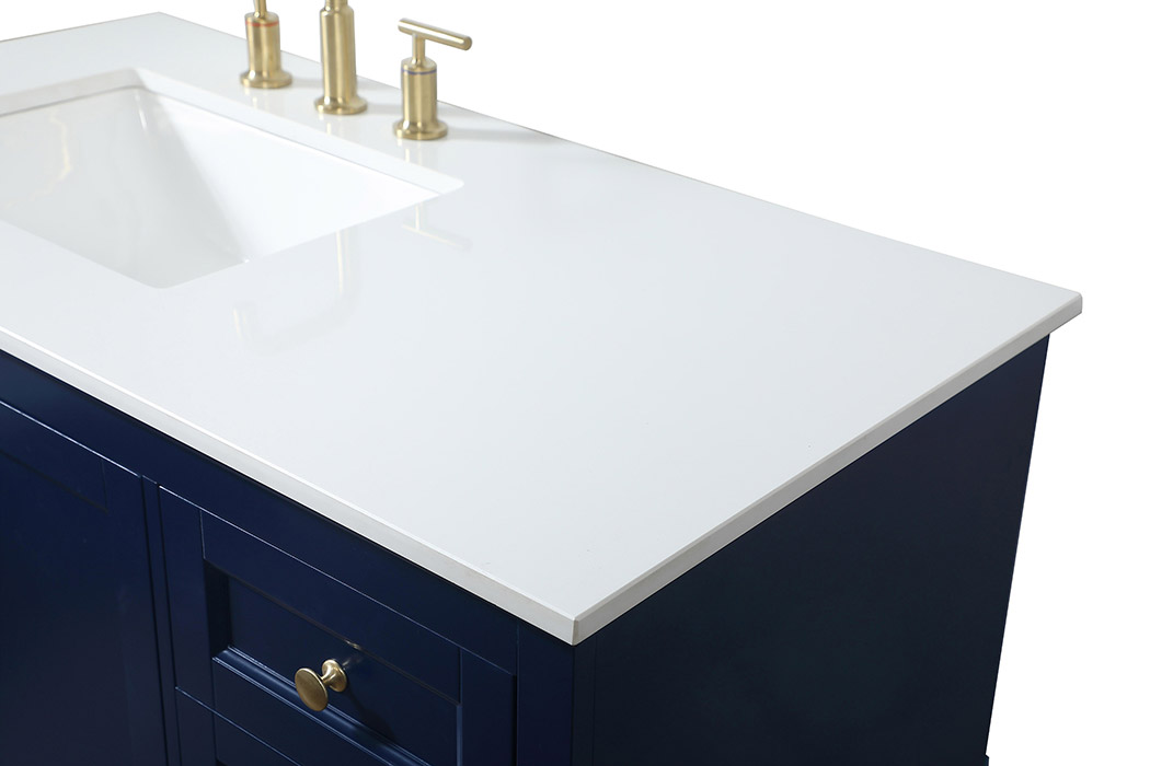 Elegant Bathroom Vanity - Blue (VF15542BL)