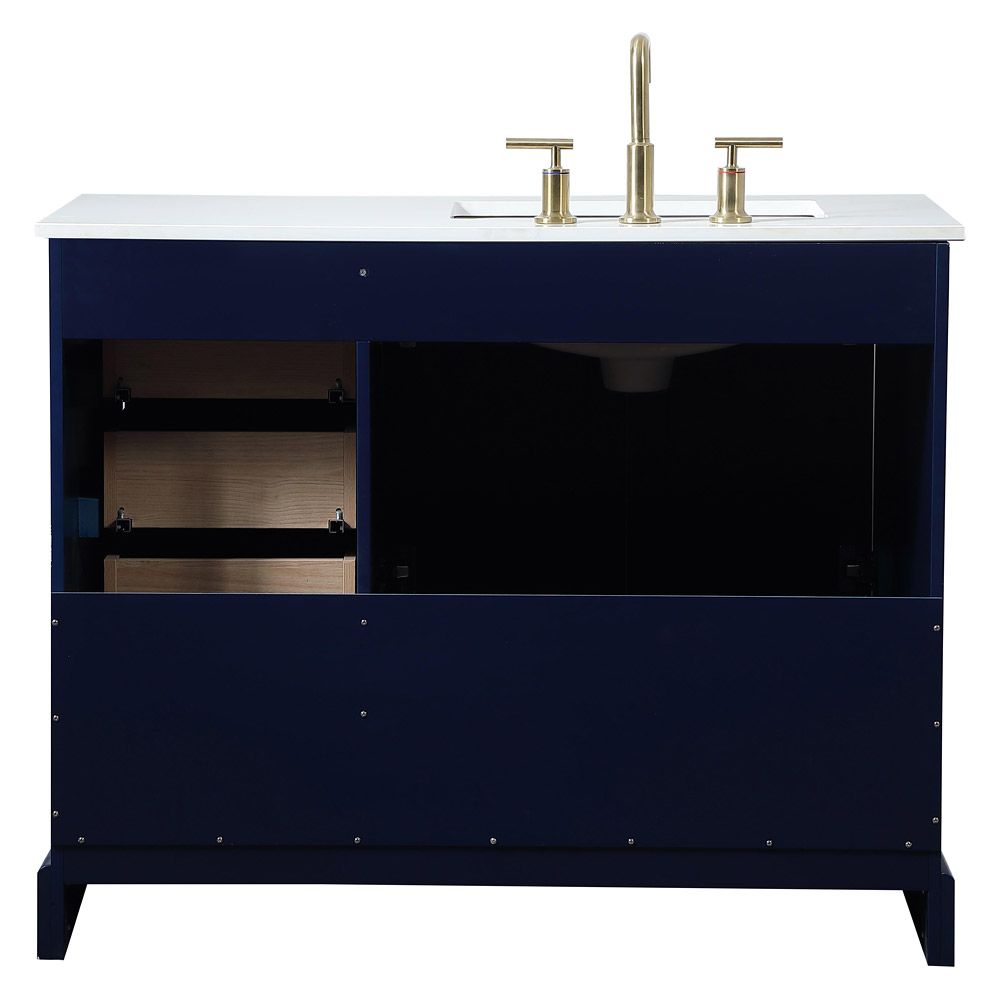 Elegant Bathroom Vanity - Blue (VF15542BL)