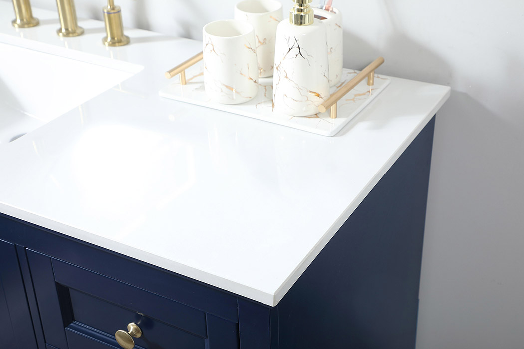 Elegant Bathroom Vanity - Blue (VF15542BL)