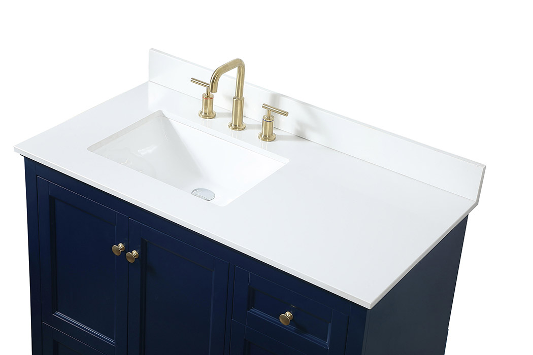 Elegant Bathroom Vanity - Blue (VF15542BL-BS)