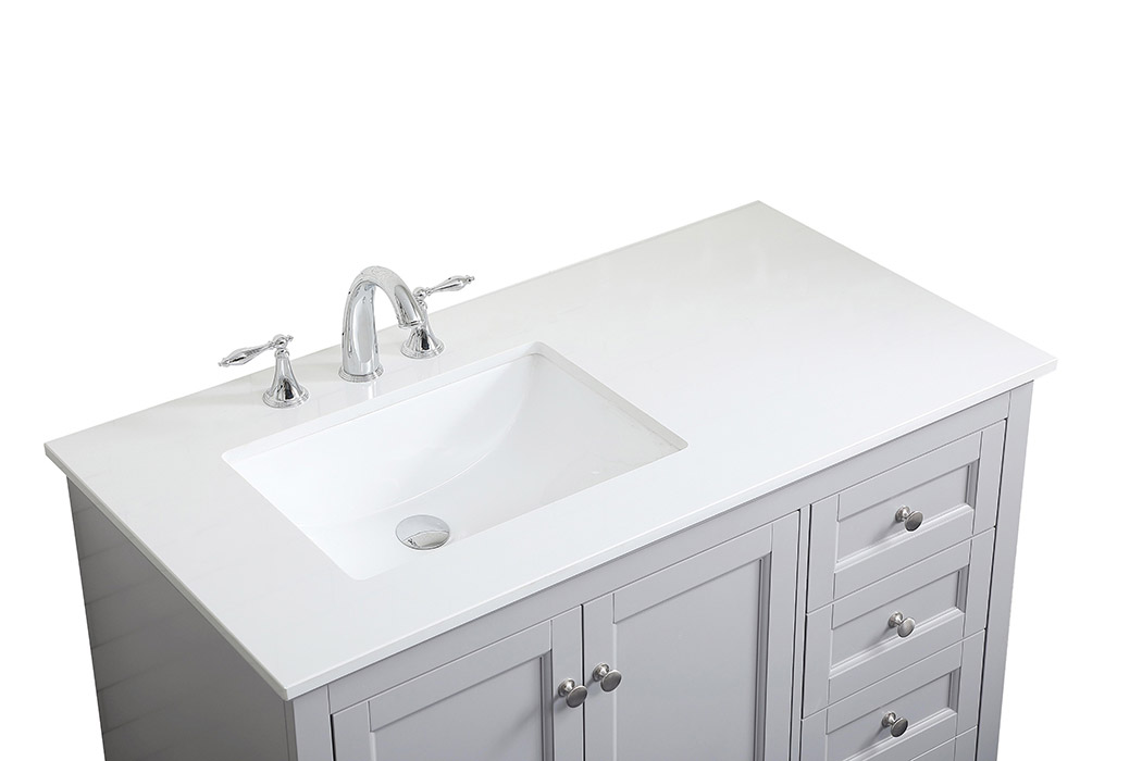 Elegant Bathroom Vanity - Gray (VF15542GR)