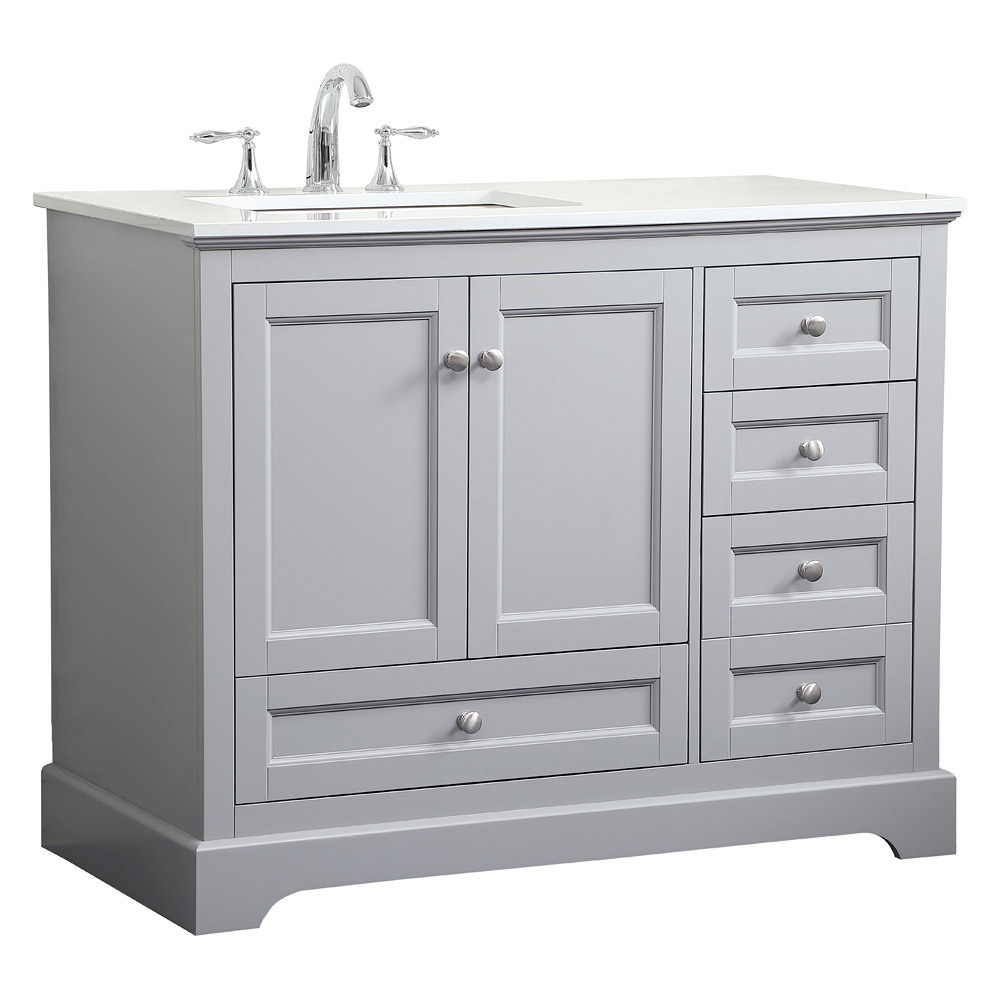 Elegant Bathroom Vanity - Gray (VF15542GR)