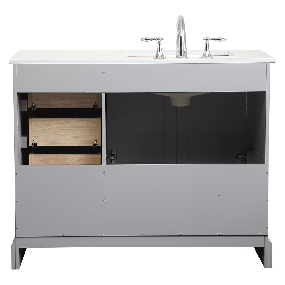 Elegant Bathroom Vanity - Gray (VF15542GR-BS)