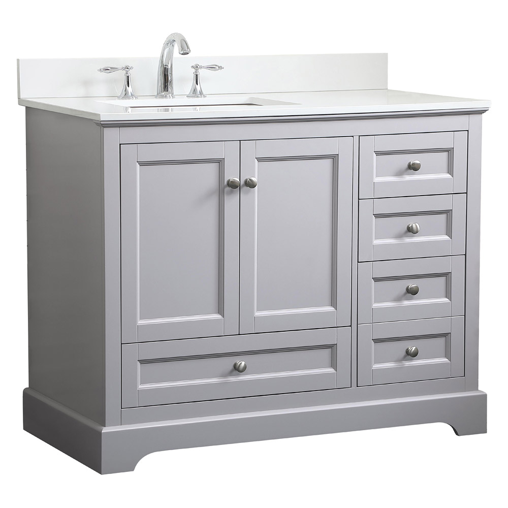 Elegant Bathroom Vanity - Gray (VF15542GR-BS)