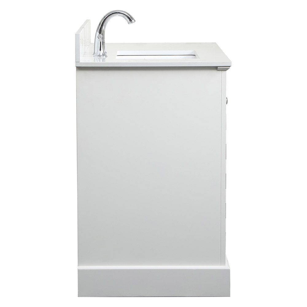 Elegant Bathroom Vanity - White (VF15542WH-BS)