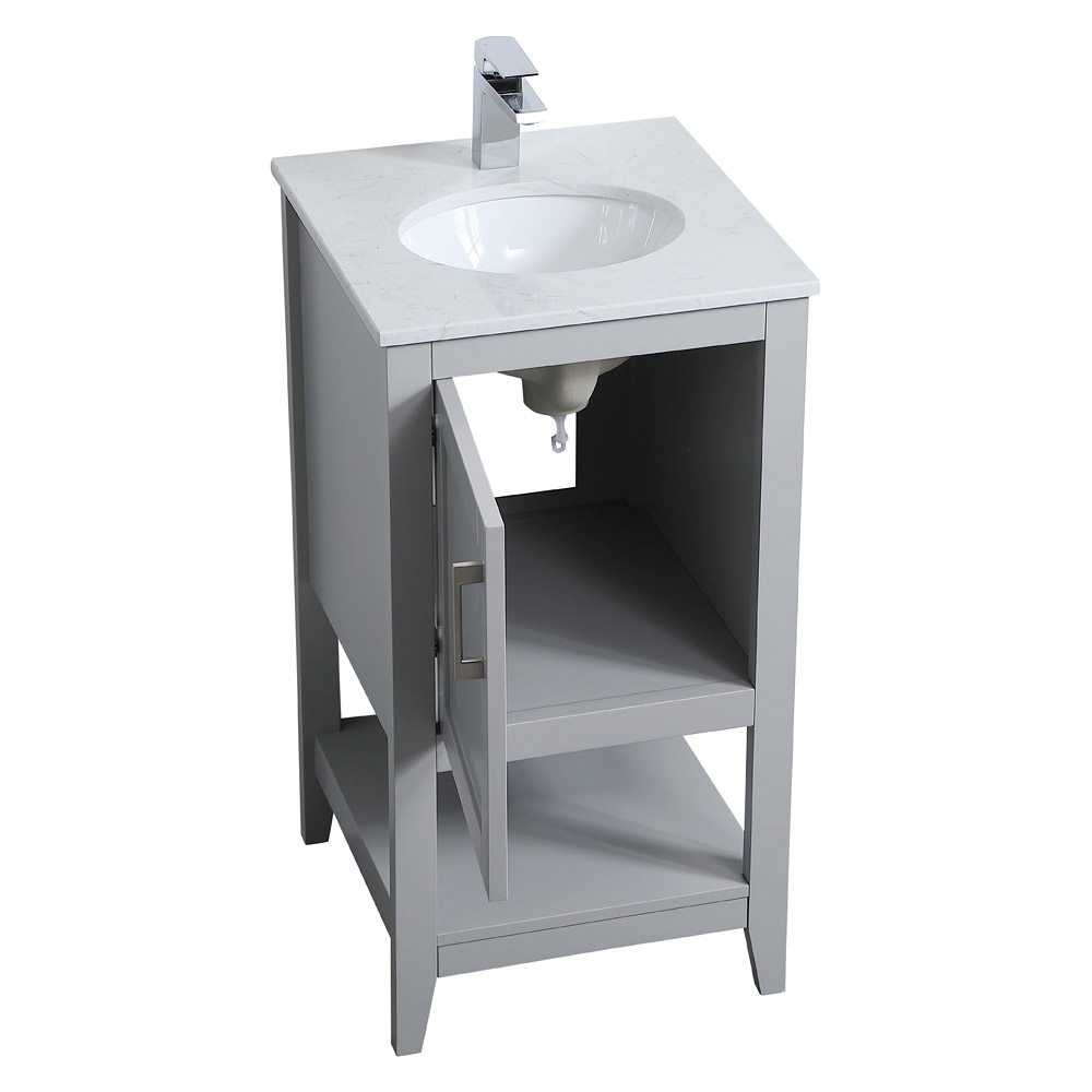 Elegant Bathroom Vanity - Gray (VF16018GR)