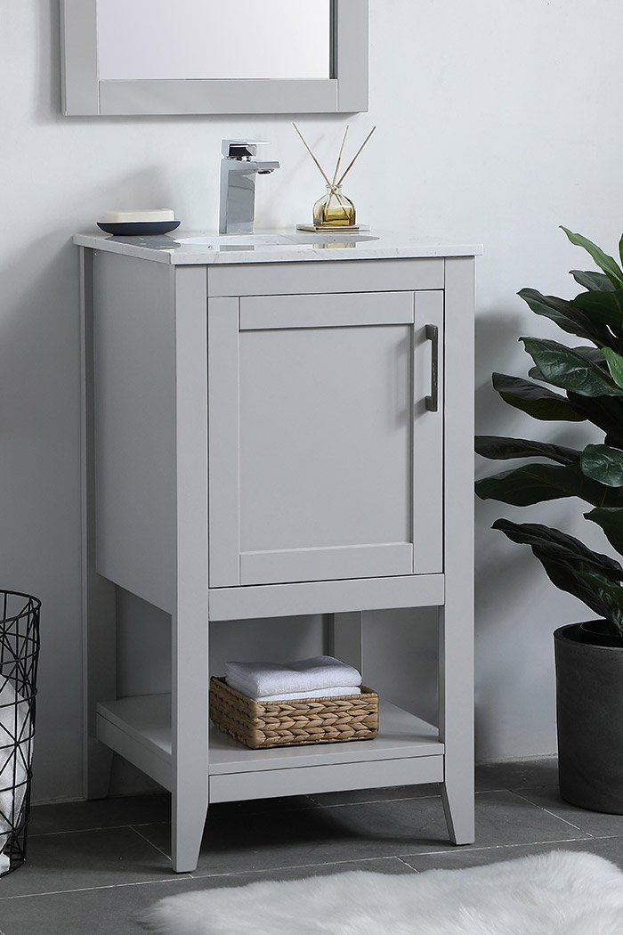 Elegant Bathroom Vanity - Gray (VF16018GR)