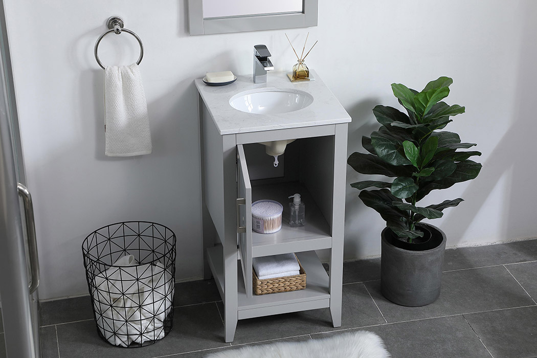 Elegant Bathroom Vanity - Gray (VF16018GR)