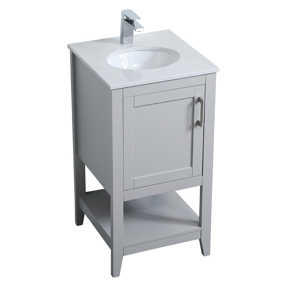 Elegant Bathroom Vanity - Gray (VF16018GR)