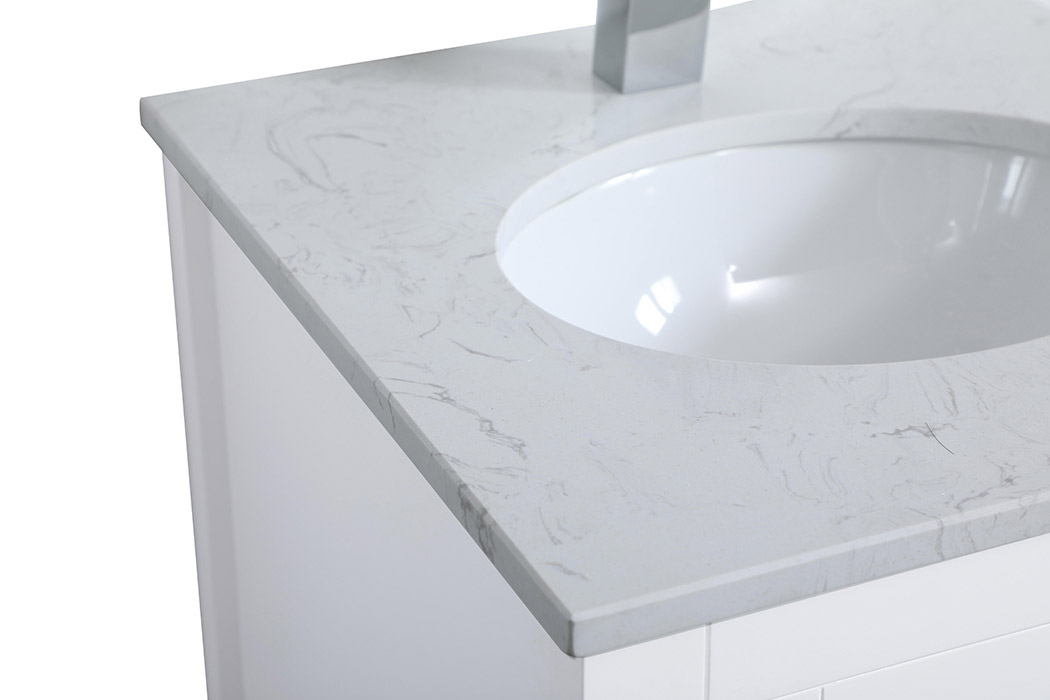 Elegant Bathroom Vanity - White (VF16018WH)