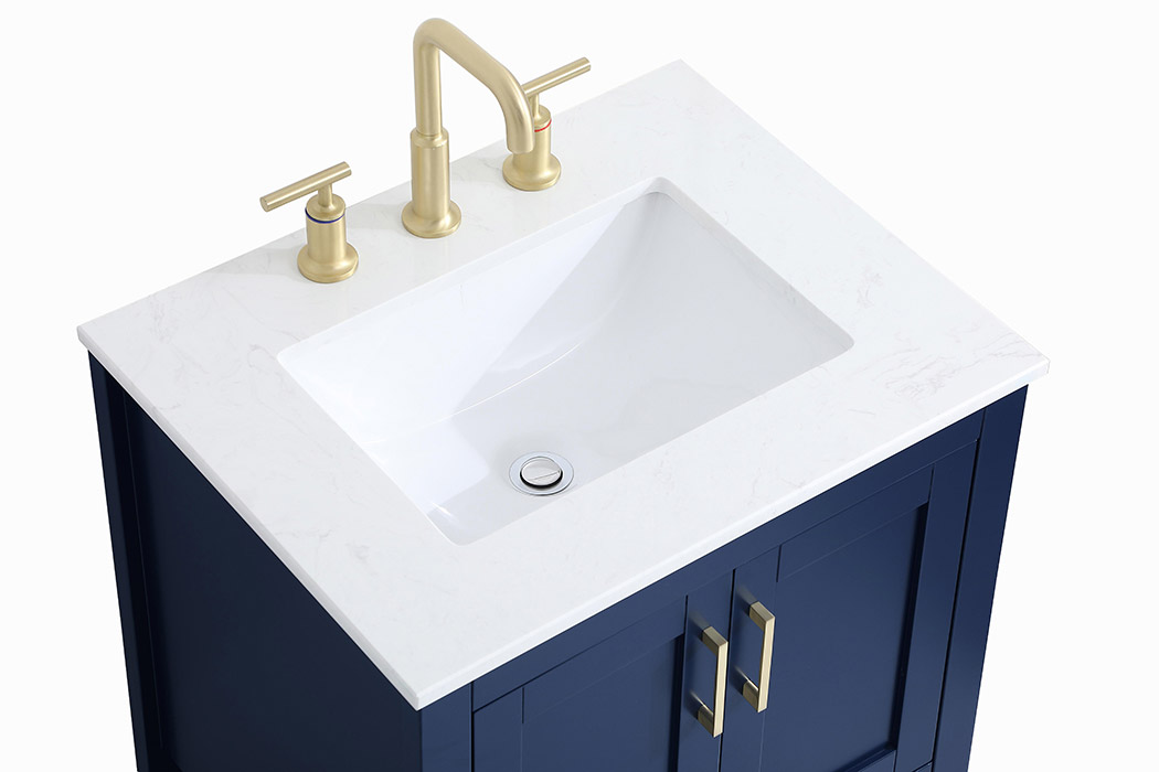 Elegant Bathroom Vanity - Blue (VF16024BL)