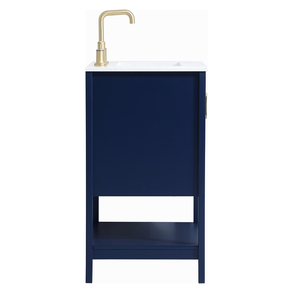 Elegant Bathroom Vanity - Blue (VF16024BL)