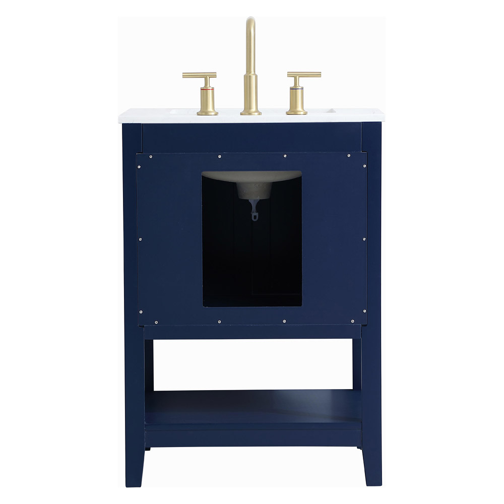 Elegant Bathroom Vanity - Blue (VF16024BL)