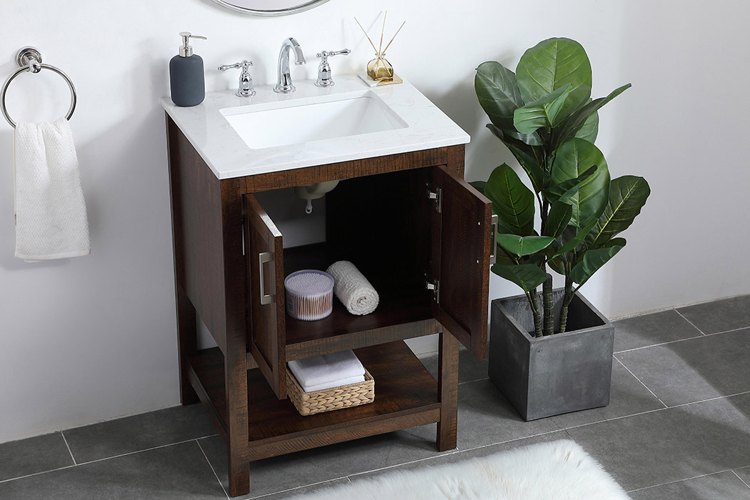 Elegant Bathroom Vanity - Espresso (VF16024EX)