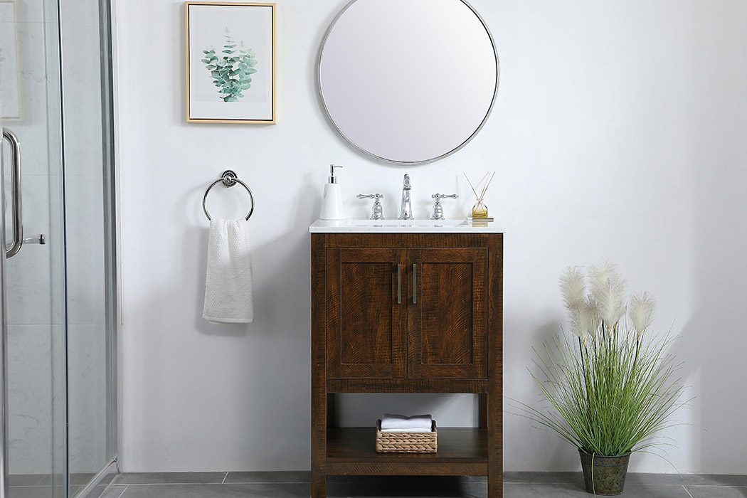 Elegant Bathroom Vanity - Espresso (VF16024EX)