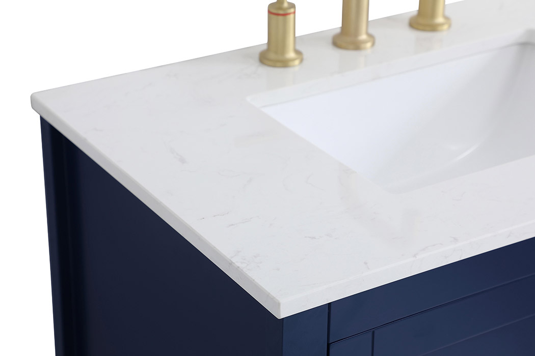 Elegant Bathroom Vanity - Blue (VF16030BL)