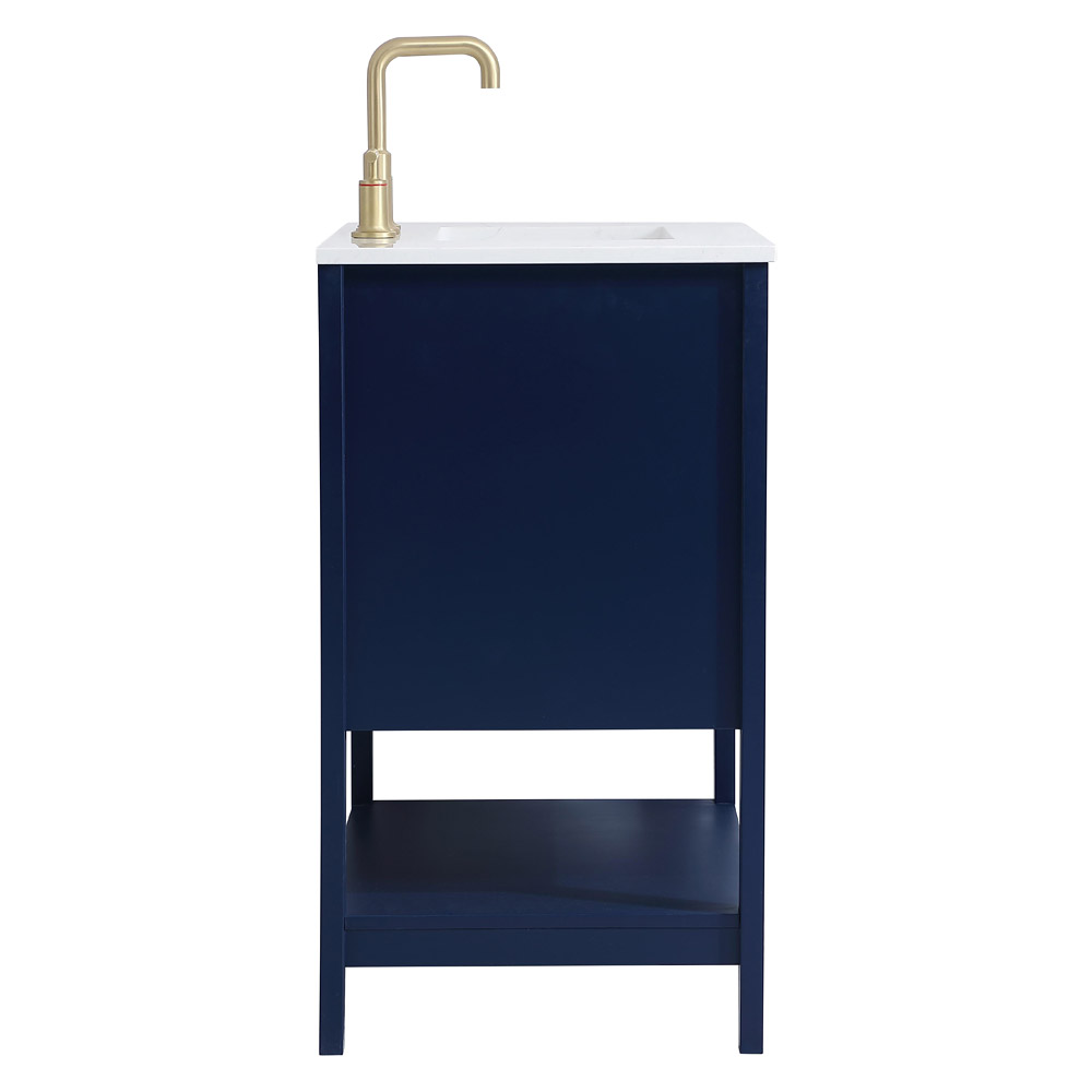 Elegant Bathroom Vanity - Blue (VF16030BL)