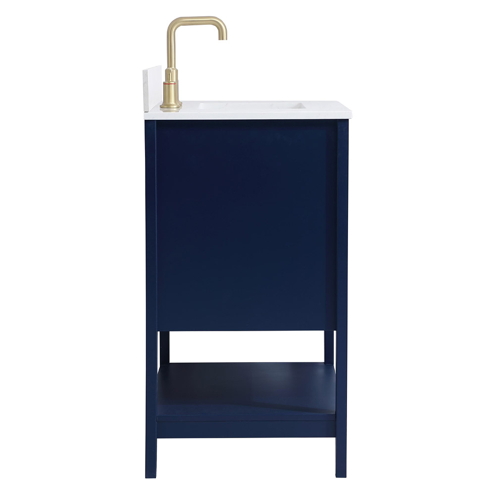 Elegant Bathroom Vanity - Blue (VF16030BL-BS)