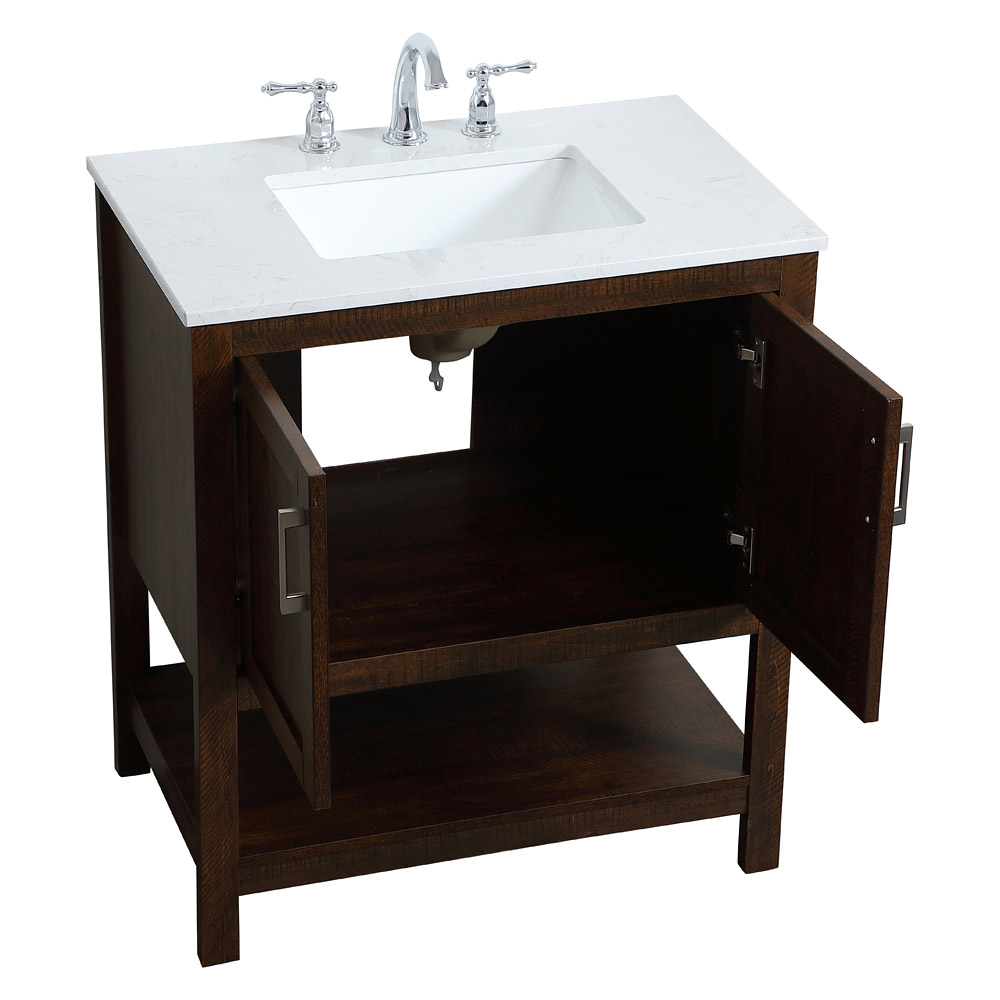 Elegant Bathroom Vanity - Espresso (VF16030EX)