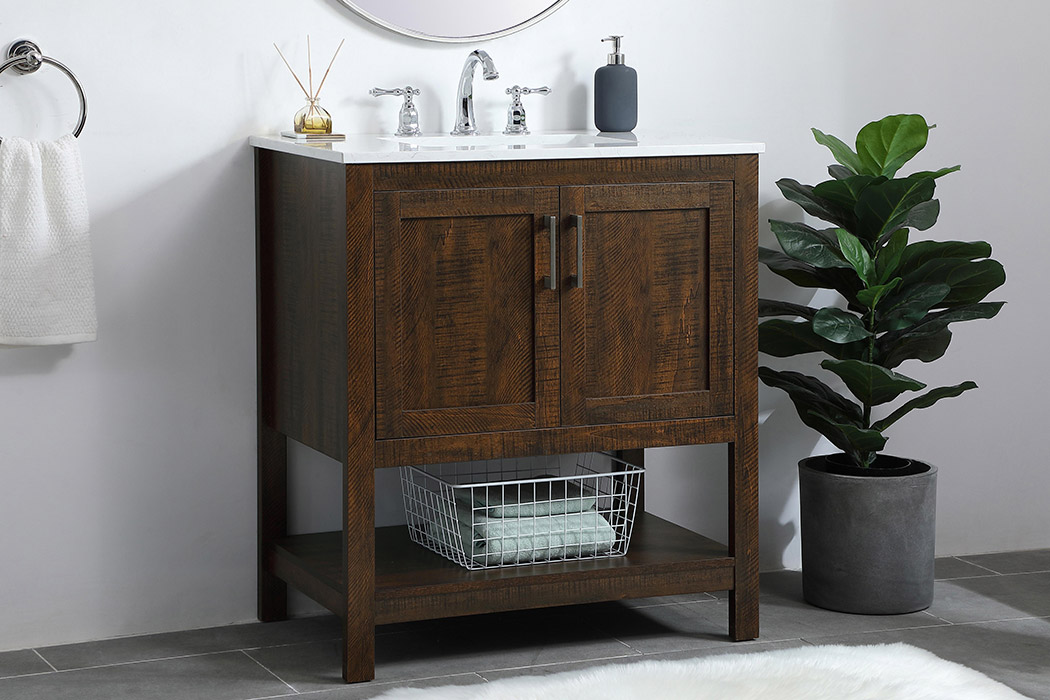 Elegant Bathroom Vanity - Espresso (VF16030EX)