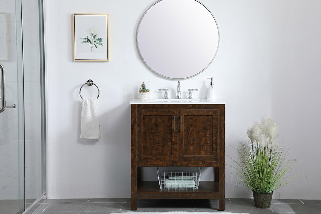 Elegant Bathroom Vanity - Espresso (VF16030EX)