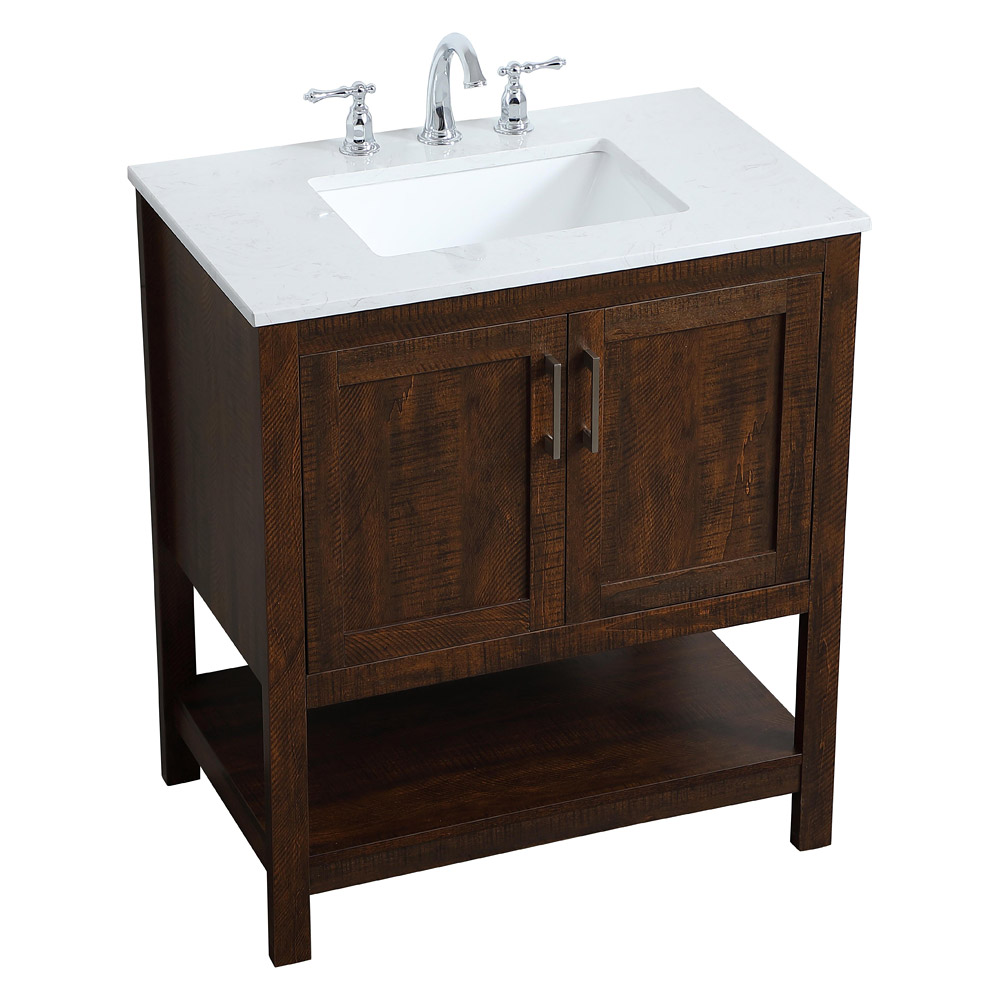 Elegant Bathroom Vanity - Espresso (VF16030EX)