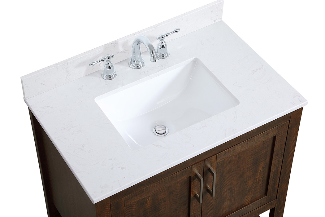 Elegant Bathroom Vanity - Espresso (VF16030EX-BS)