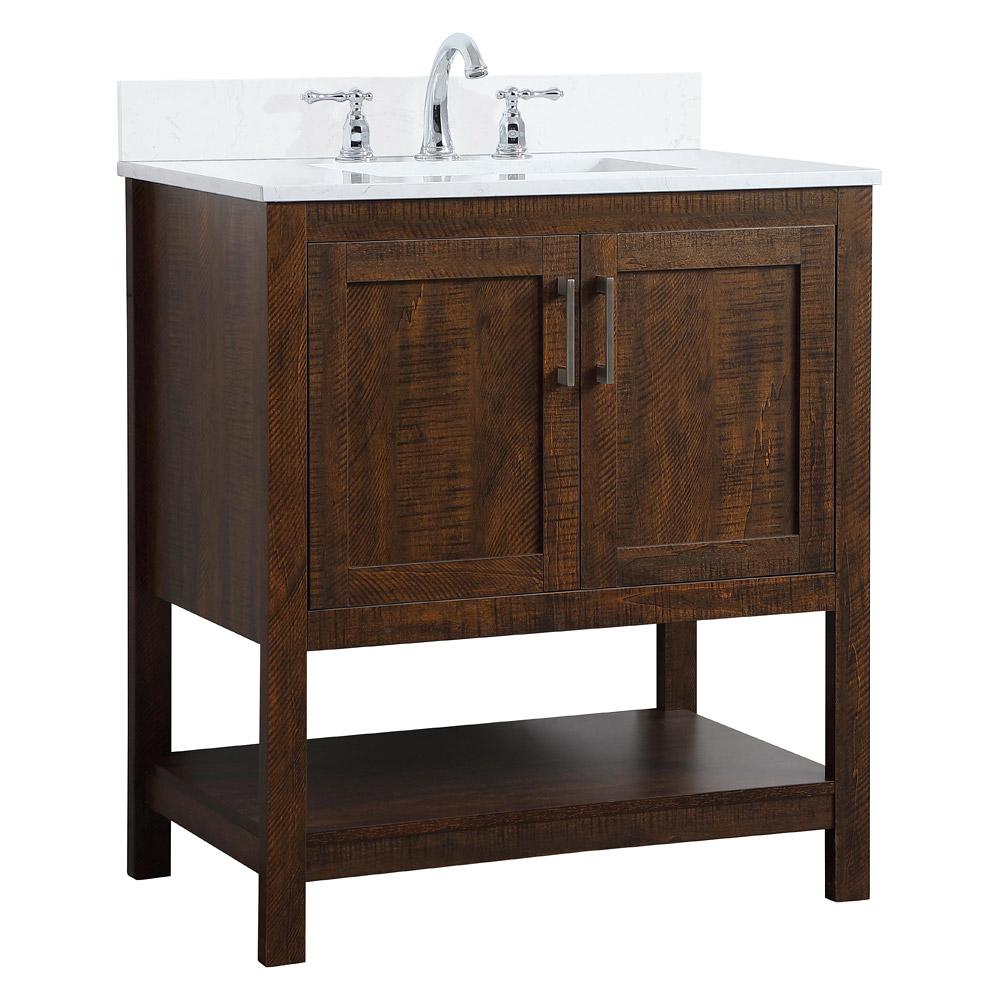 Elegant Bathroom Vanity - Espresso (VF16030EX-BS)