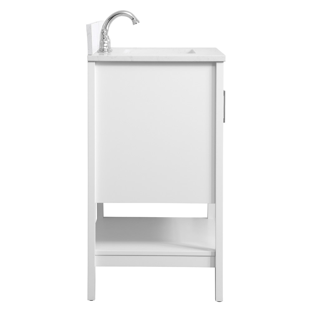 Elegant Bathroom Vanity - White (VF16030WH-BS)