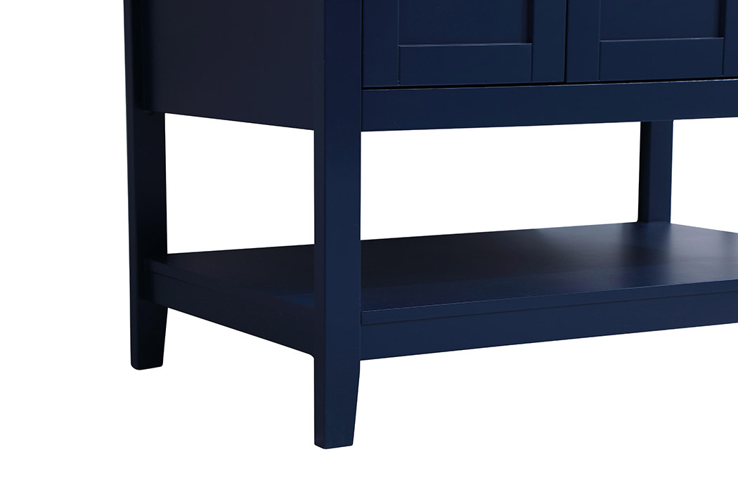 Elegant Bathroom Vanity - Blue (VF16036BL-BS)