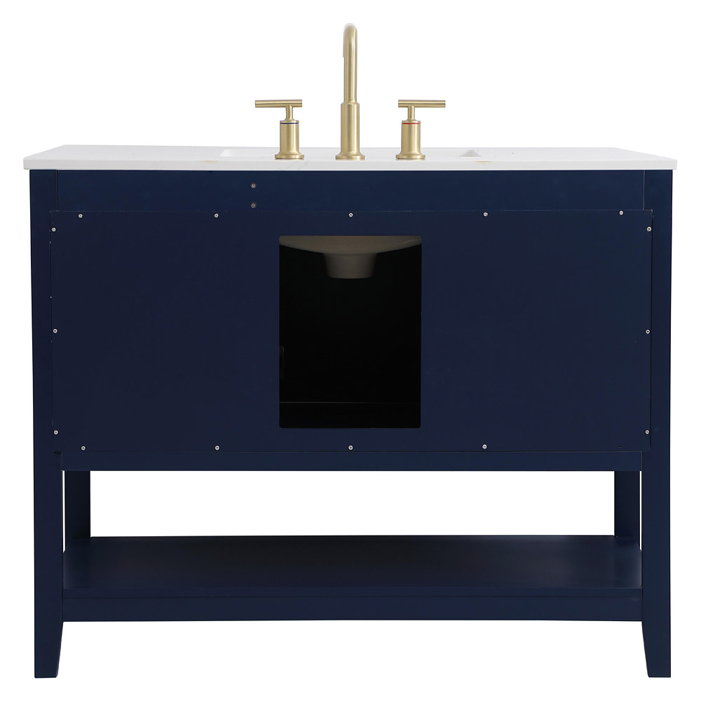 Elegant Bathroom Vanity - Blue (VF16042BL)