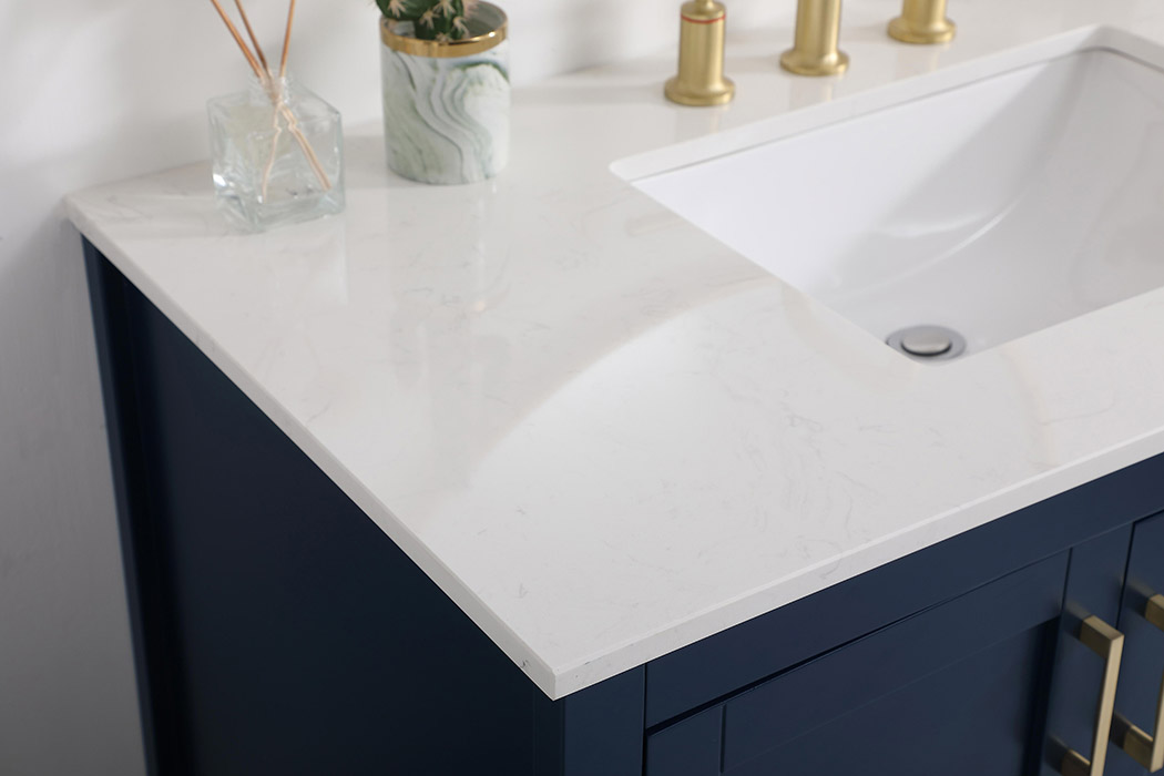 Elegant Bathroom Vanity - Blue (VF16042BL)