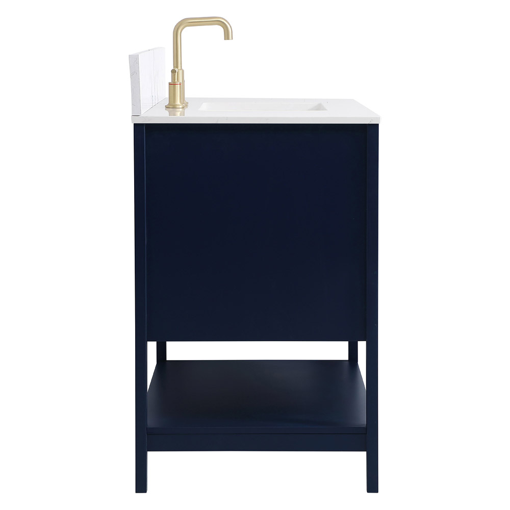 Elegant Bathroom Vanity - Blue (VF16042BL-BS)