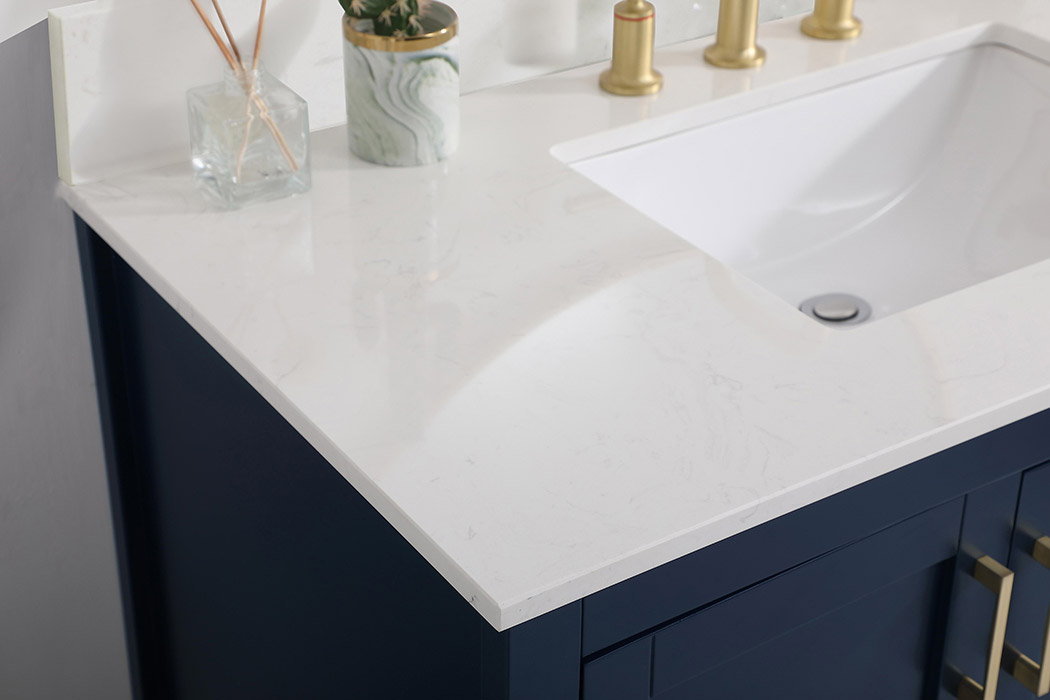 Elegant Bathroom Vanity - Blue (VF16042BL-BS)