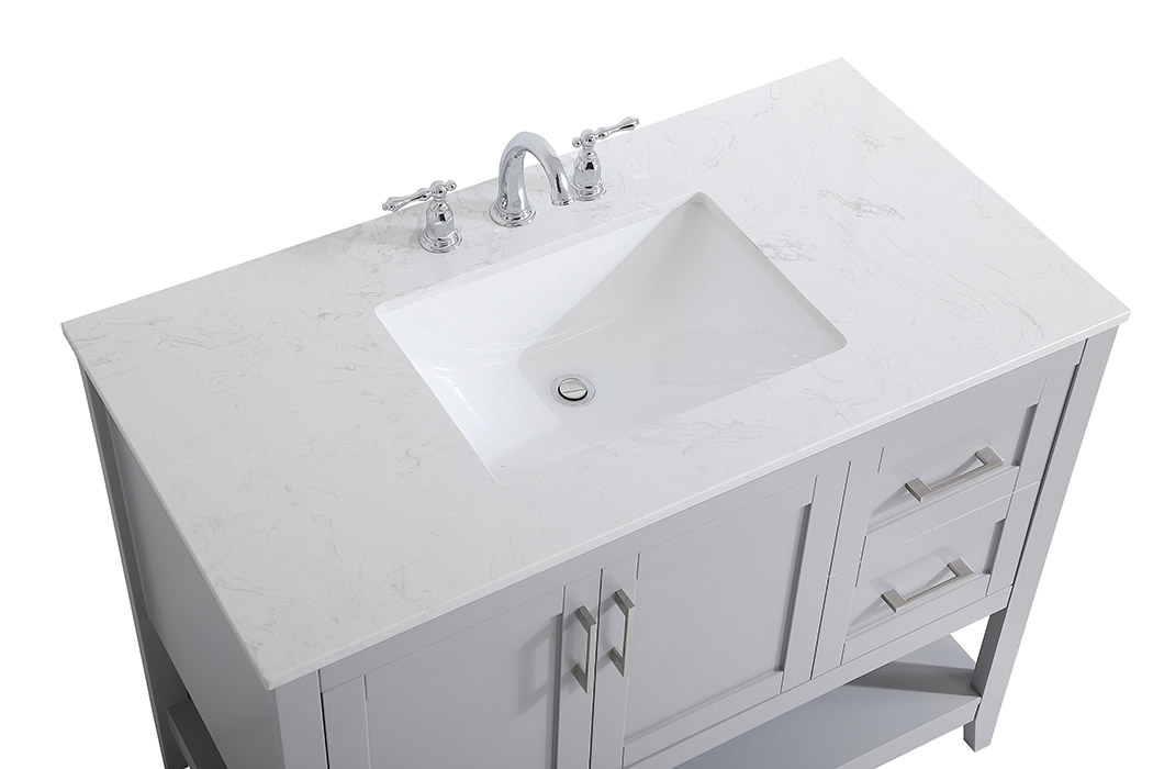 Elegant Bathroom Vanity - Gray (VF16042GR)