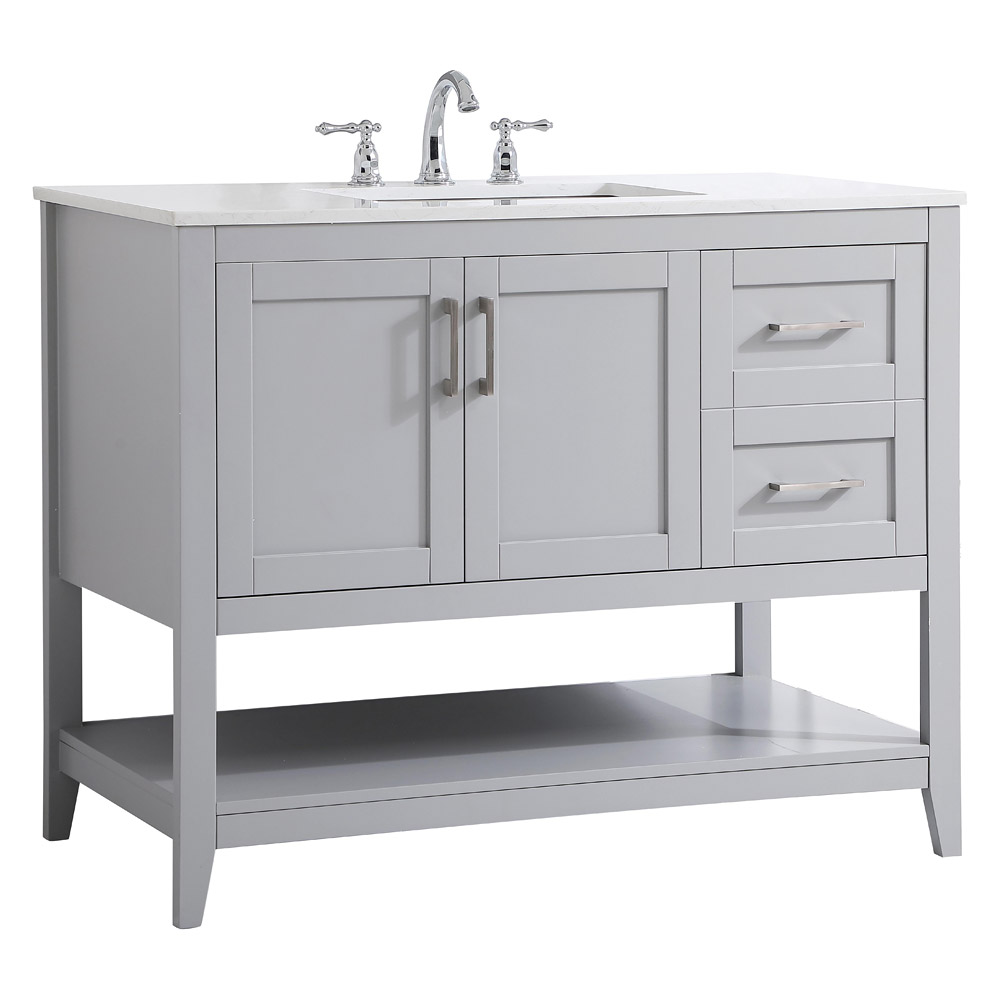 Elegant Bathroom Vanity - Gray (VF16042GR)