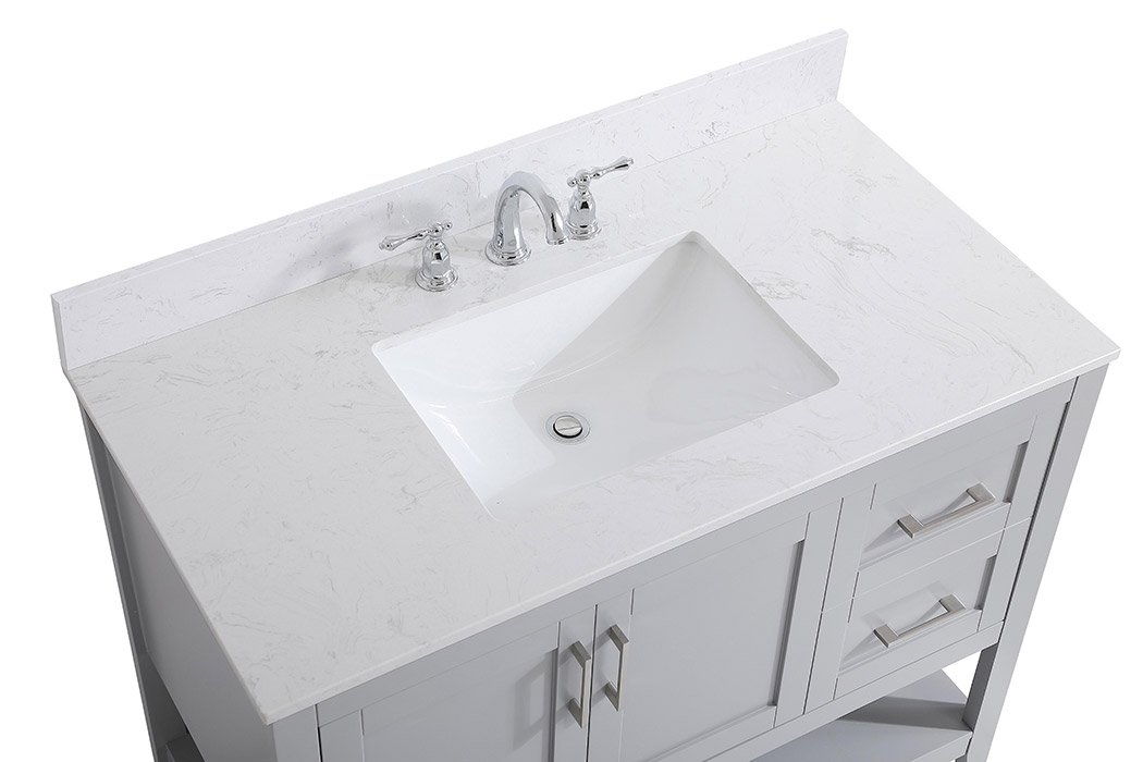 Elegant Bathroom Vanity - Gray (VF16042GR-BS)