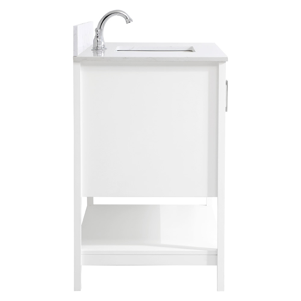 Elegant Bathroom Vanity - White (VF16042WH-BS)