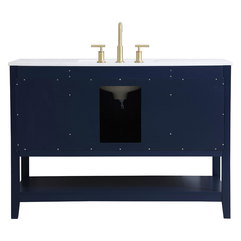 Elegant Bathroom Vanity - Blue (VF16048BL)