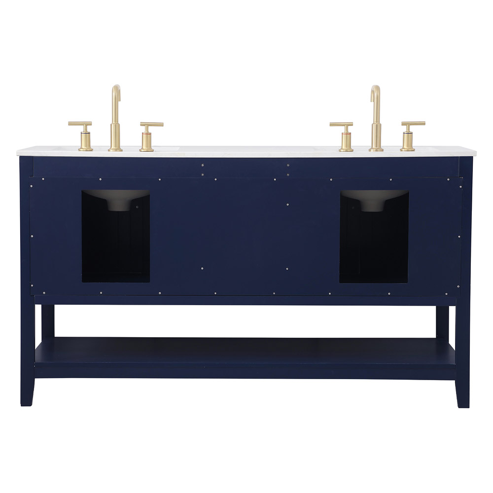 Elegant Bathroom Vanity - Blue (VF16060DBL)