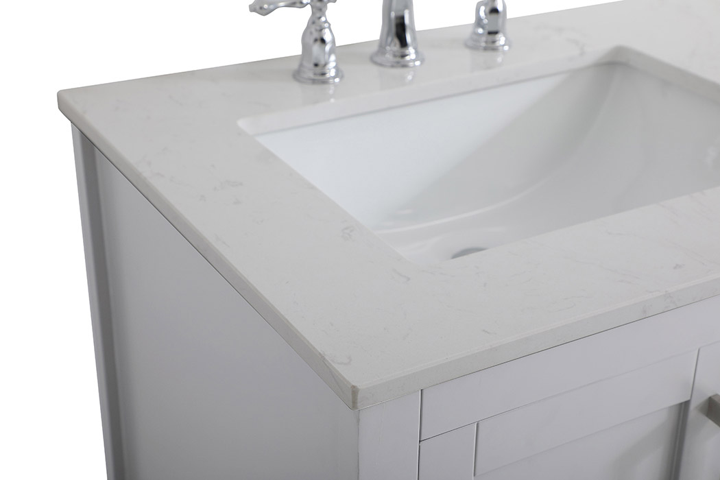 Elegant Bathroom Vanity - Gray (VF16060DGR)