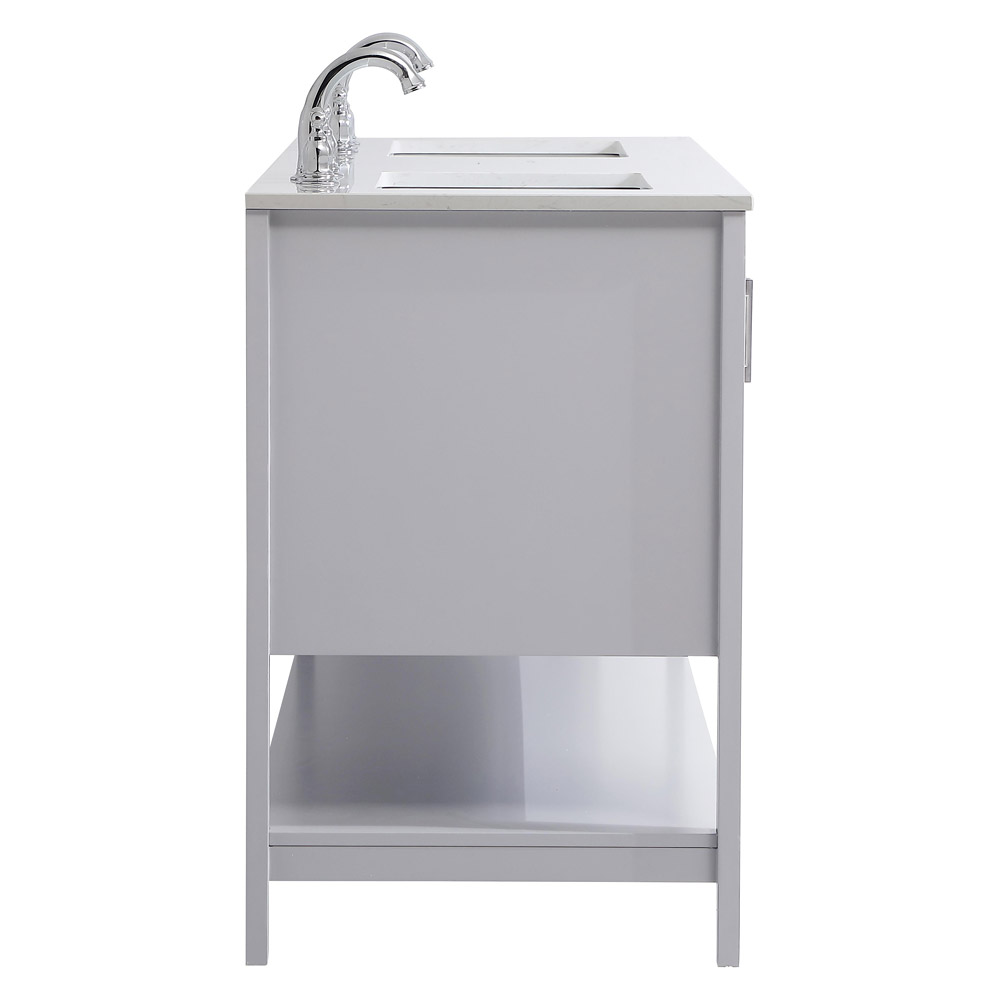 Elegant Bathroom Vanity - Gray (VF16060DGR)