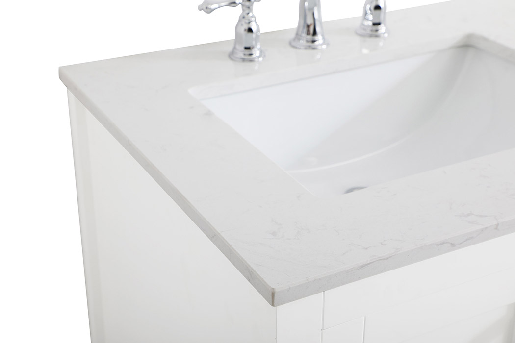 Elegant Bathroom Vanity - White (VF16060DWH)