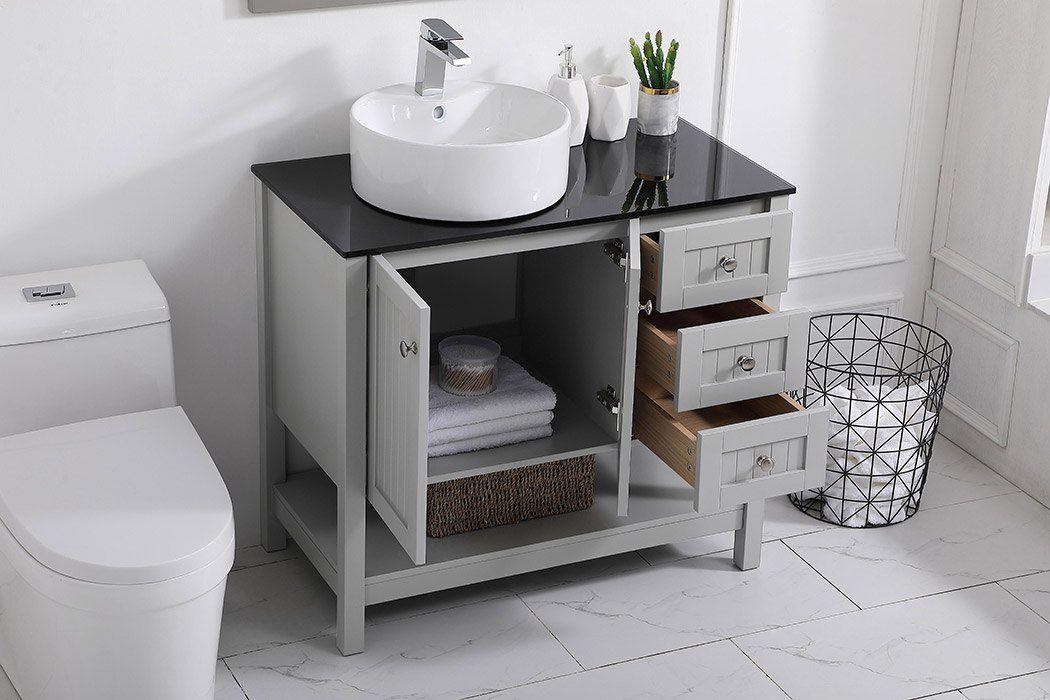 Elegant Bathroom Vanity - Gray (VF16236GR)