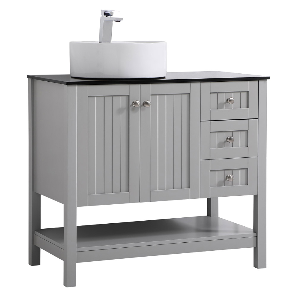 Elegant Bathroom Vanity - Gray (VF16236GR)