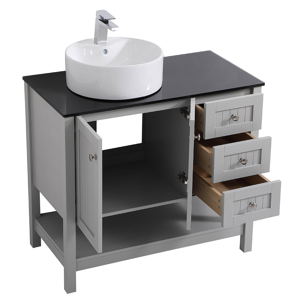 Elegant Bathroom Vanity - Gray (VF16236GR)