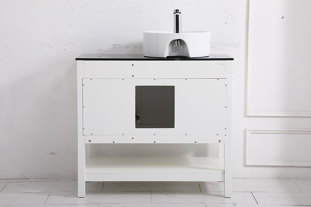 Elegant Bathroom Vanity - White (VF16236WH)